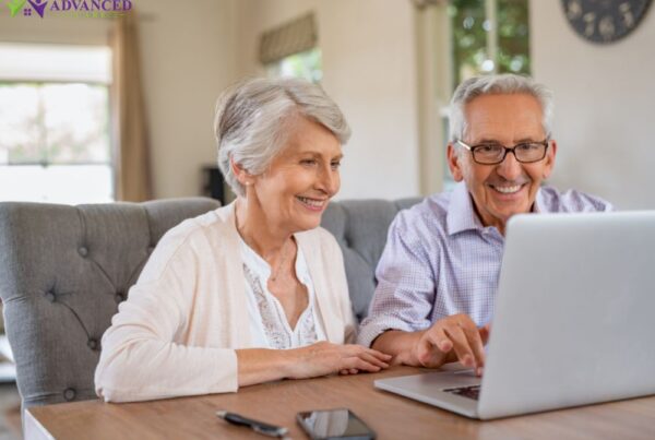 Advanced Care client using technology